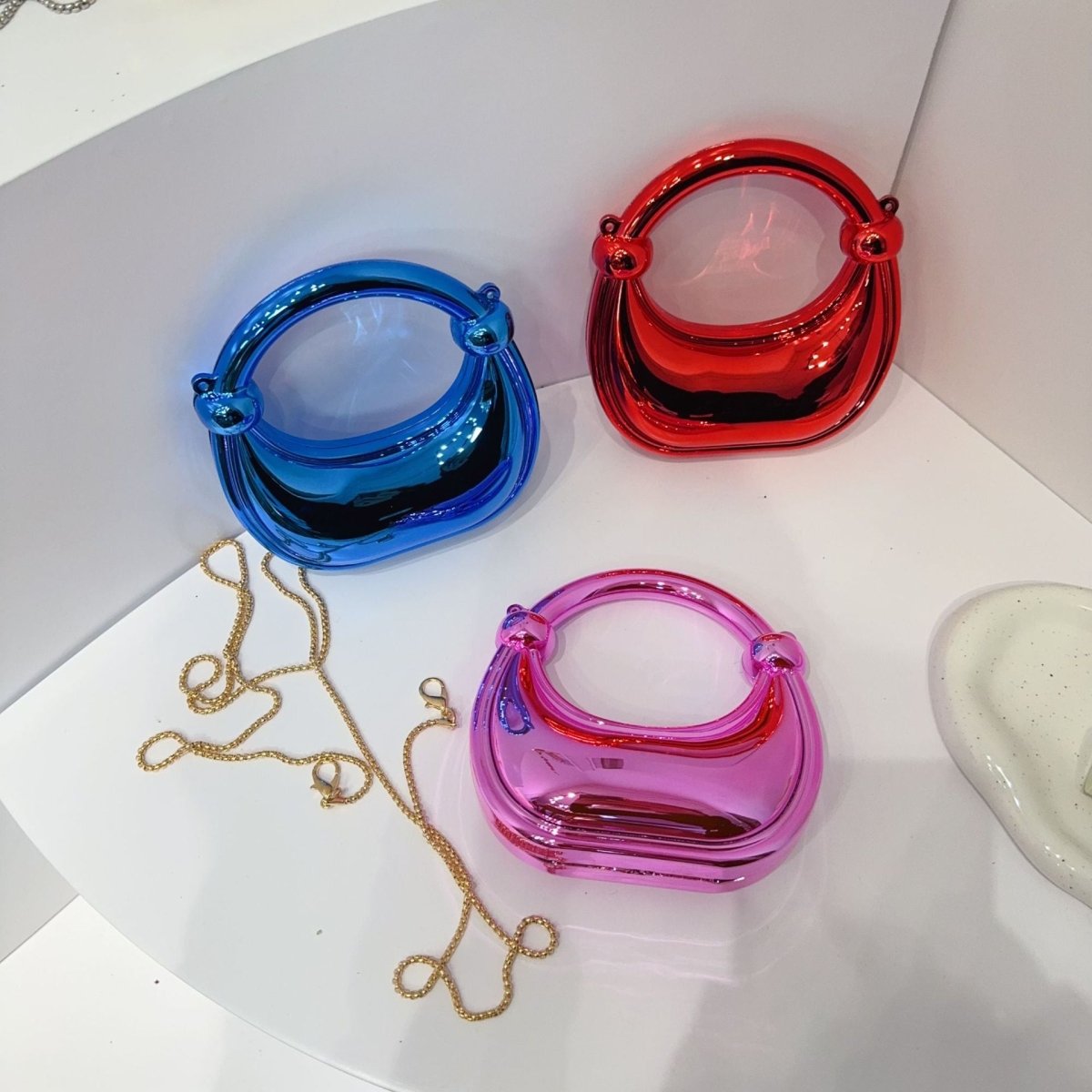 Mini Acrylic Crescent Bag Versatile Stylish Clutch Bag (MAC336) - Mariam's Collection