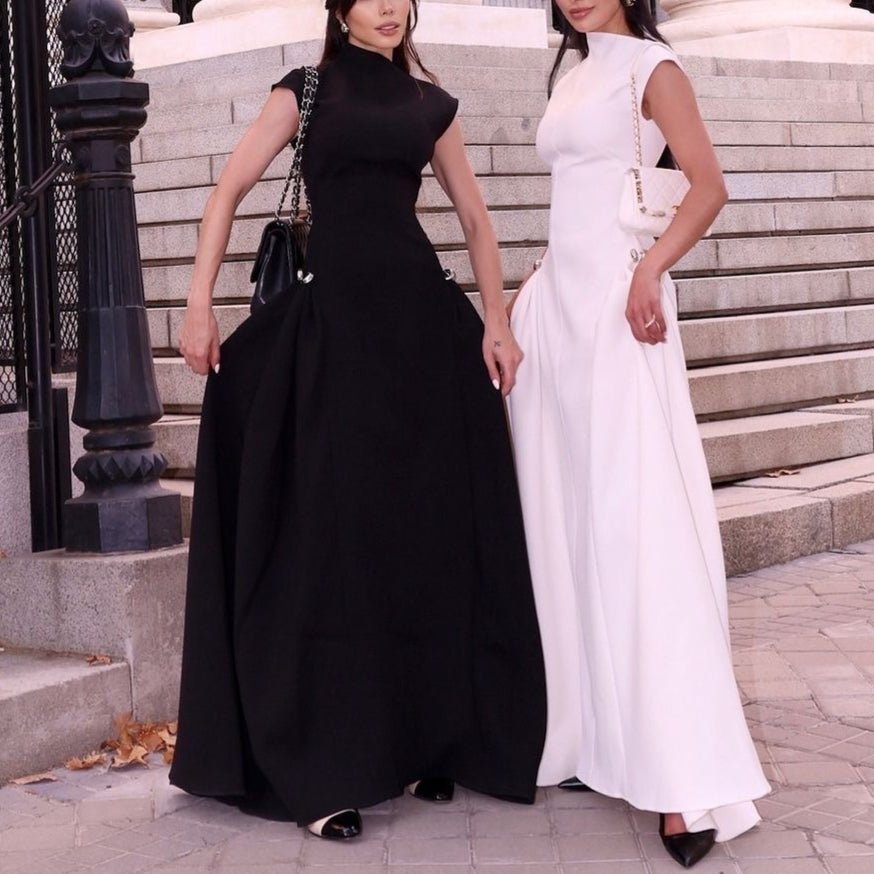 Minimalist Sleeveless Fitted Maxi Dress(MS382) - Mariam's Collection