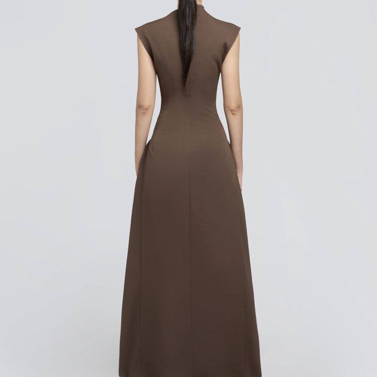 Minimalist Sleeveless Fitted Maxi Dress(MS382) - Mariam's Collection