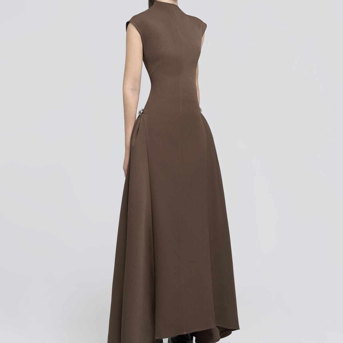 Minimalist Sleeveless Fitted Maxi Dress(MS382) - Mariam's Collection