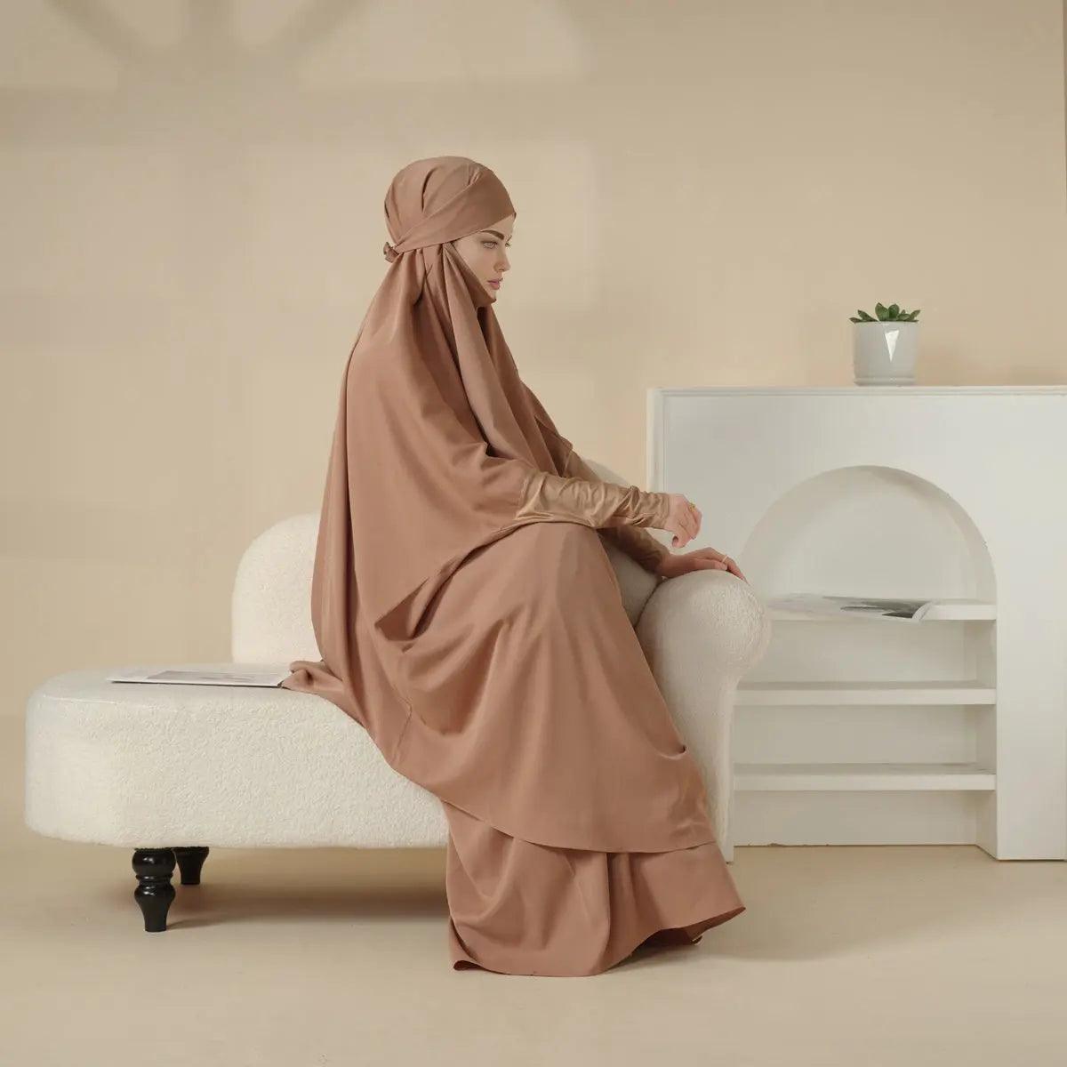MJ003 Nida 2-Piece Set Jilbab with Modal Cuff - Mariam's Collection
