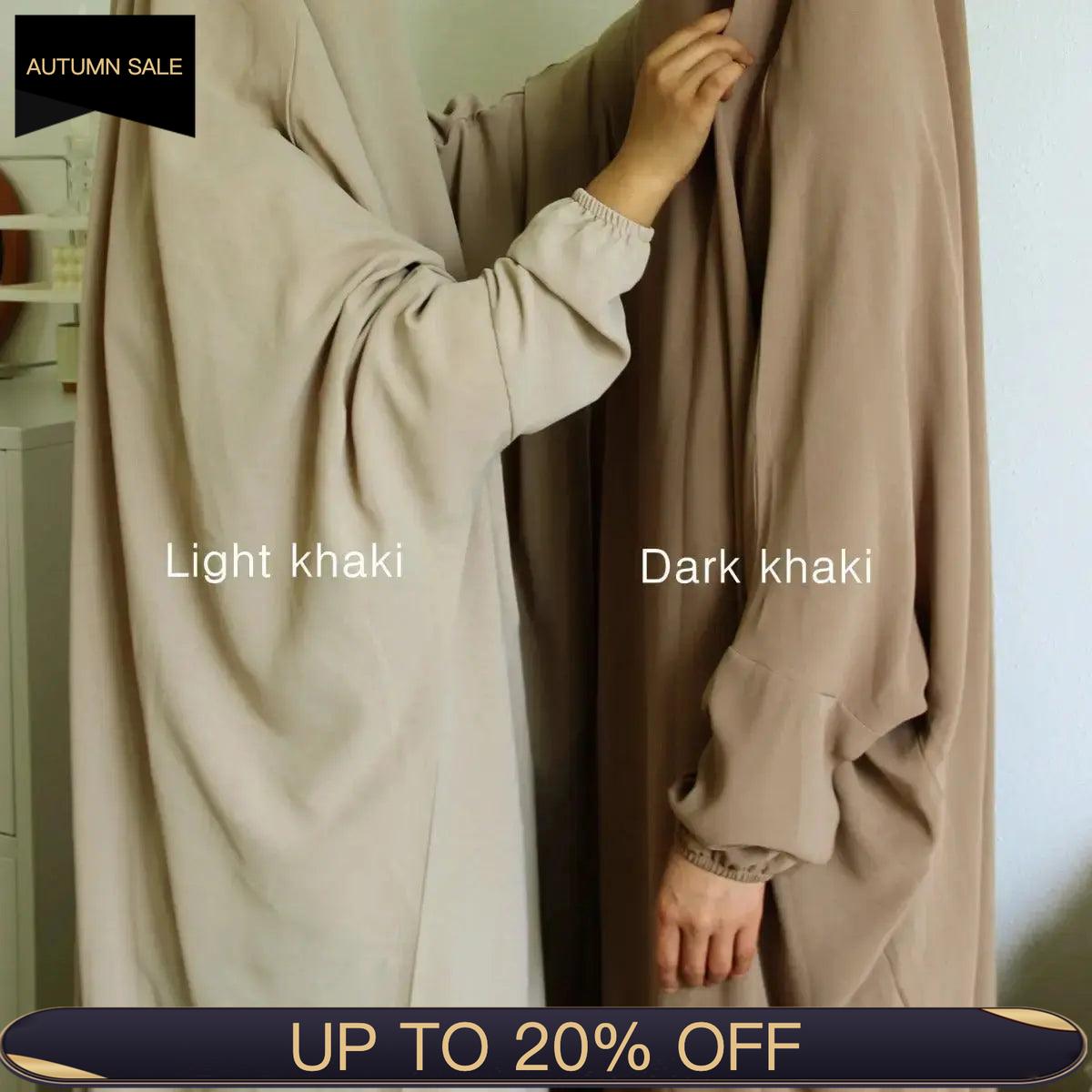 MJ0055 Viscose Niqab Attached 1 - Piece Jilbab - Mariam's Collection