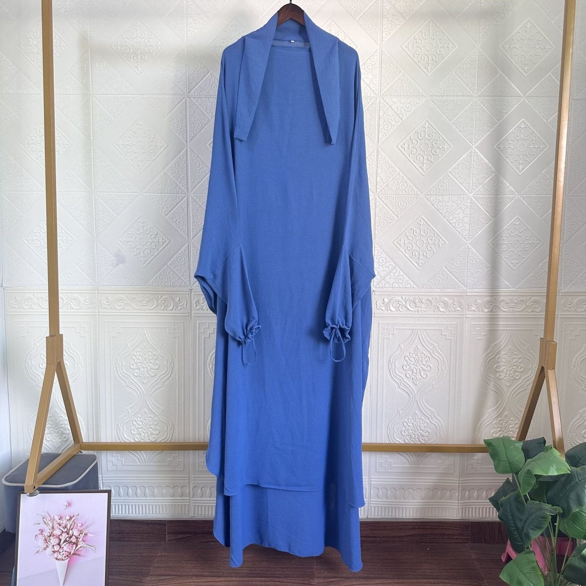 MJ016 Solid Color Jilbab with Pocket - Mariam's Collection