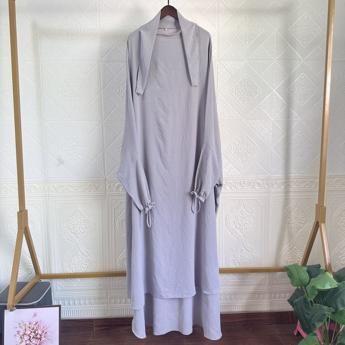 Solid Color Jilbab with Pocket (MJ016)