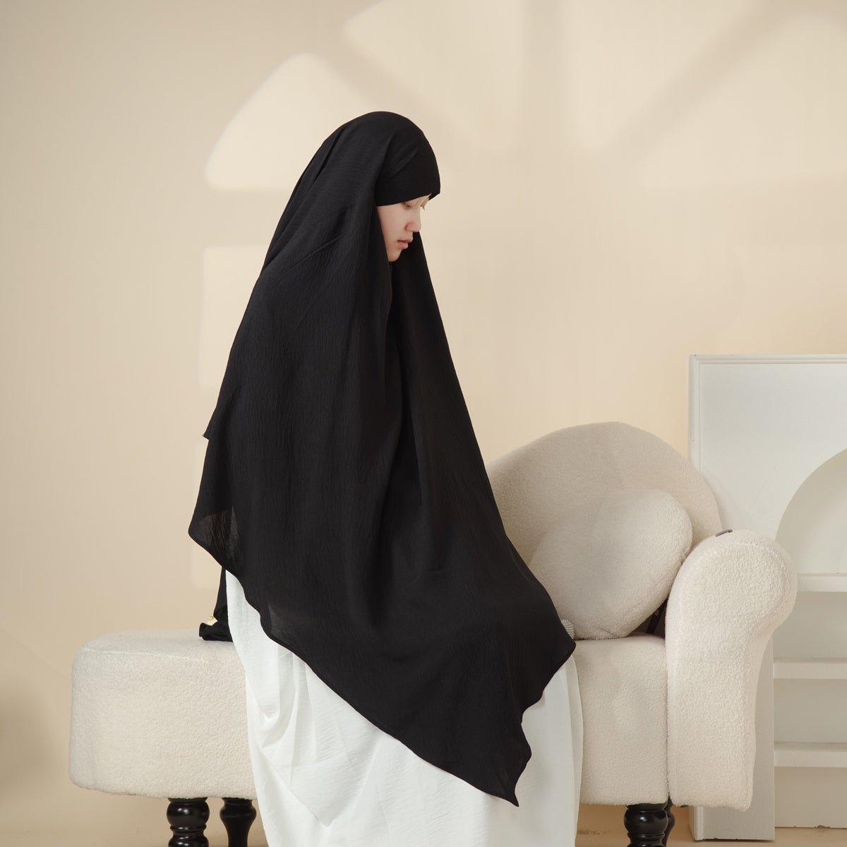 kiyomi.maron19760729様　オーダー品 MK005 Crepe One Layer Khimar - Mariam's Collection