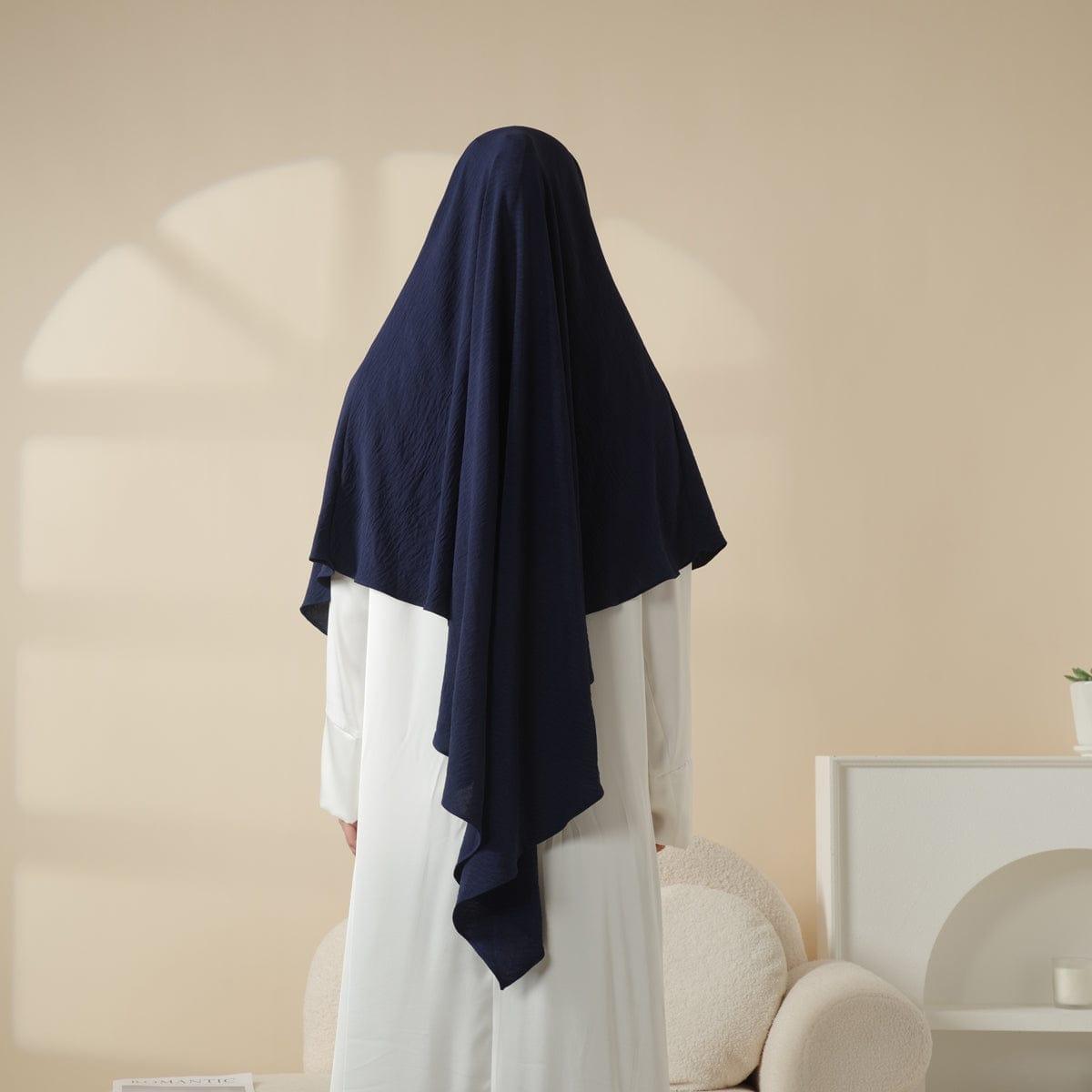 MK014 Comfort Crepe One Layer Khimar - Mariam's Collection