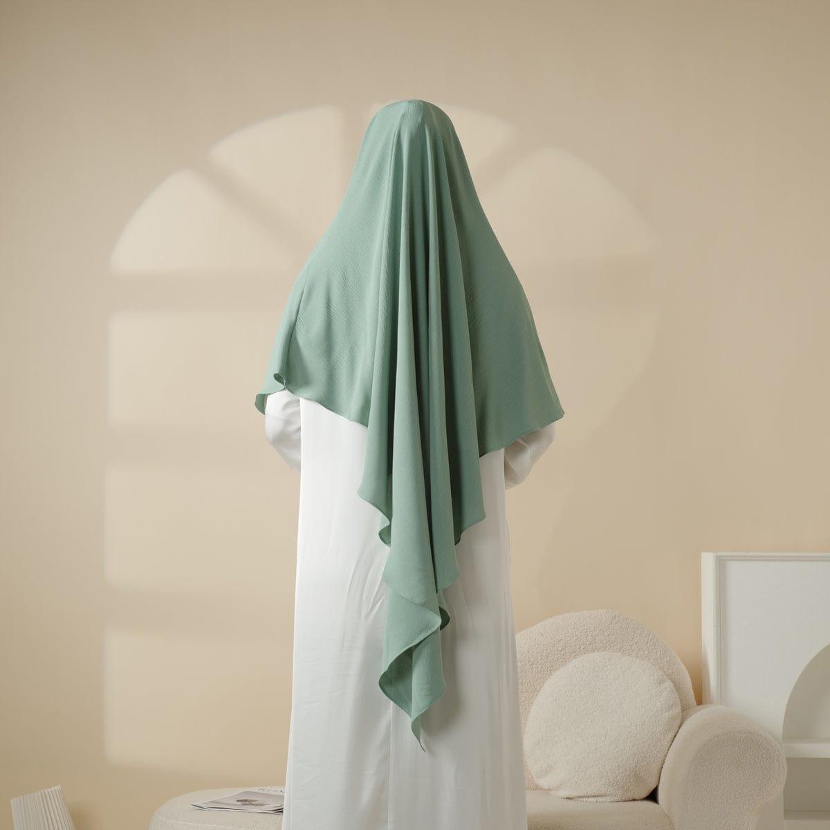 MK014 Comfort Crepe One Layer Khimar - Mariam's Collection