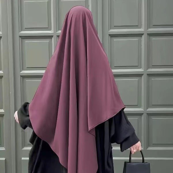 MK022 New One Layer Khimar - Mariam's Collection