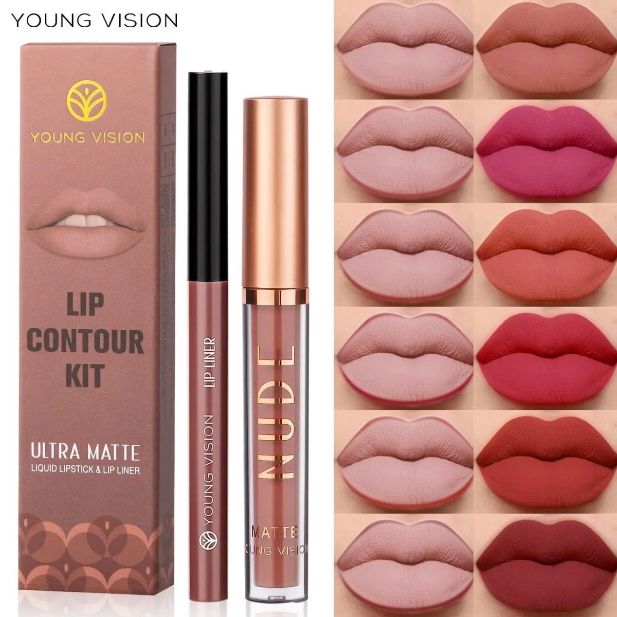 MMU004 YOUNG VISION Lip Countour Kit - Mariam's Collection