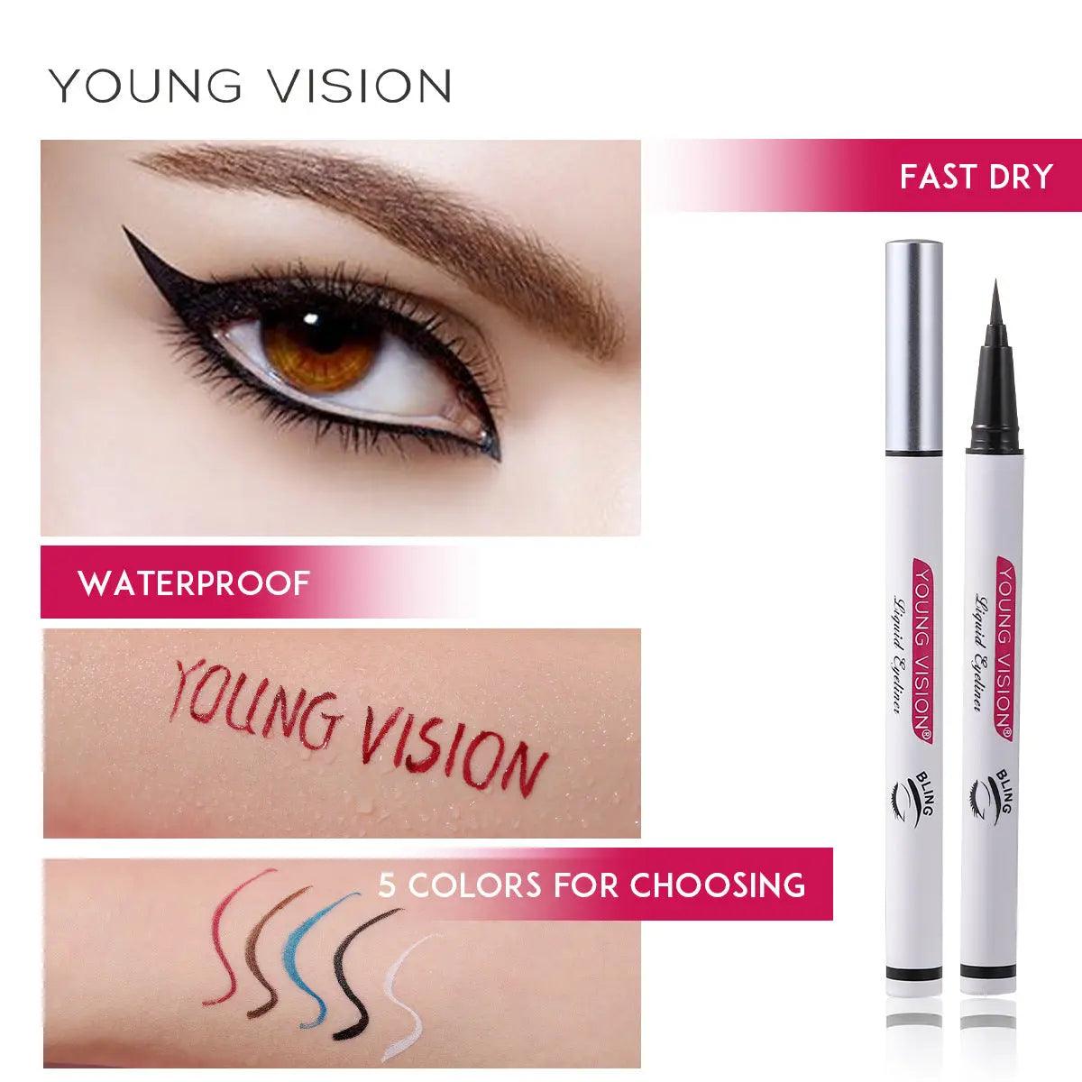 MMU006 YOUNG VISION Liquid Eyeliner Pen - Mariam's Collection