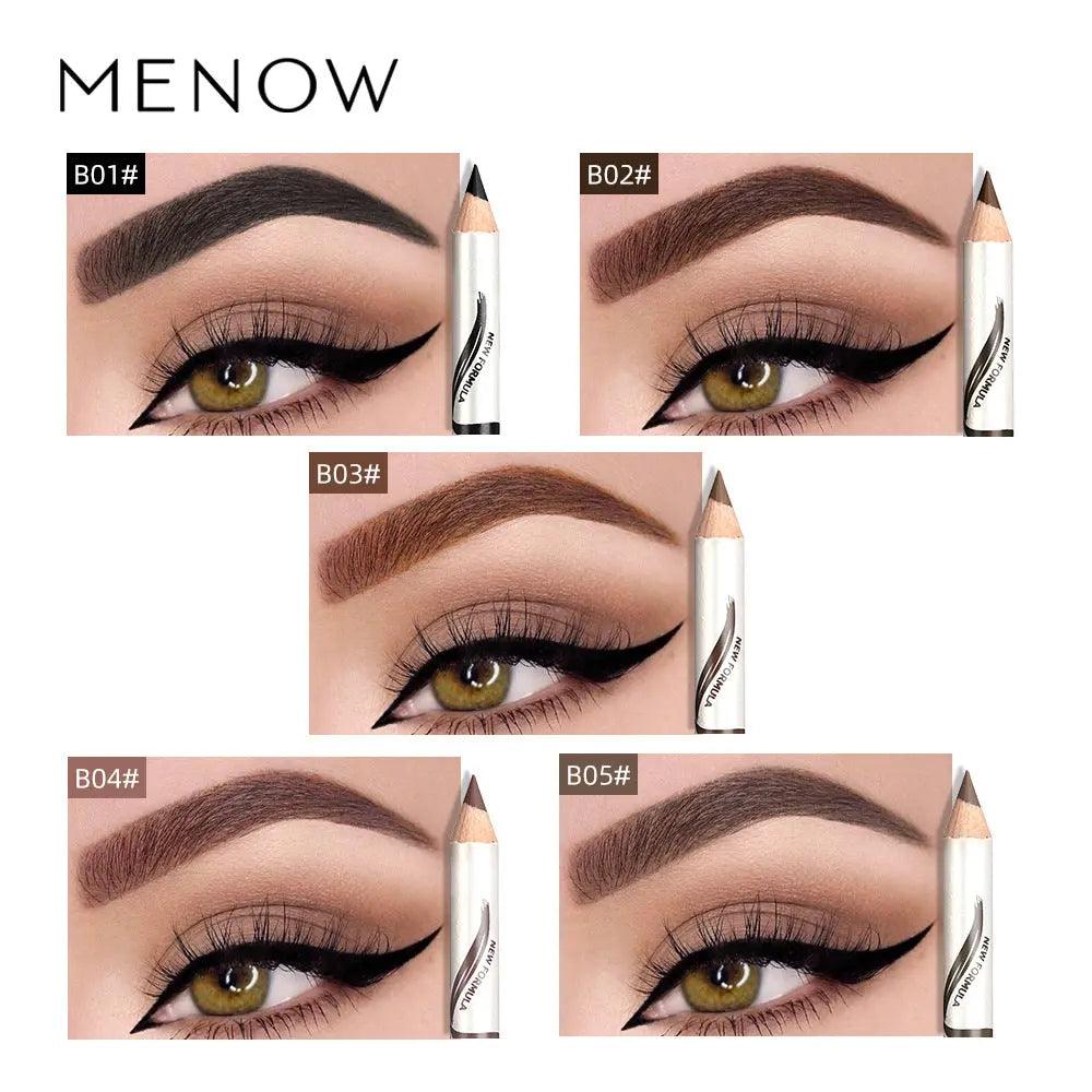 MMU007 Menow Wooden Eyebrow Pencil - Mariam's Collection