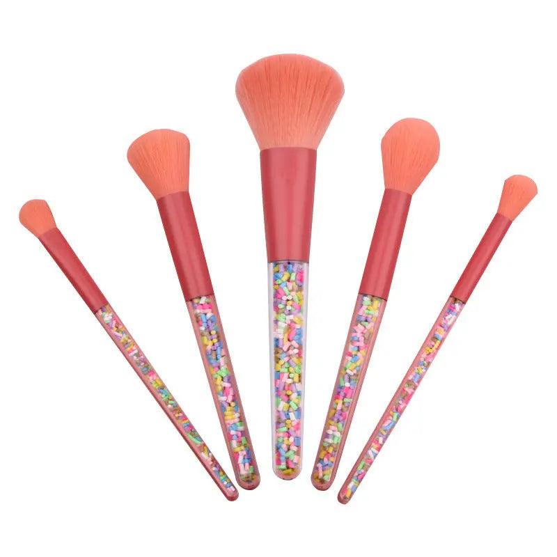 MMU026 makeup brushes set in candy color - Mariam's Collection