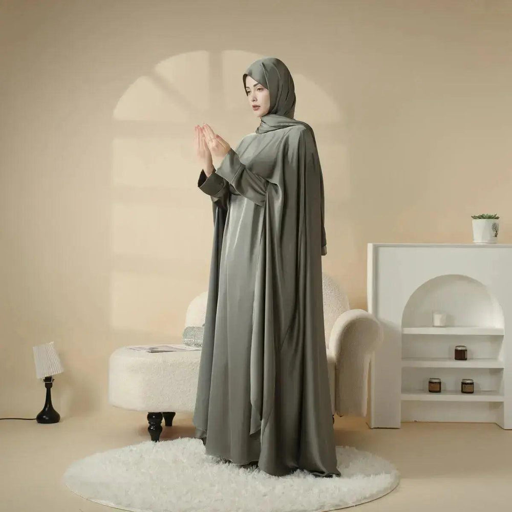 Luxury Wedding Abaya 3-Piece Bridal Abaya Set