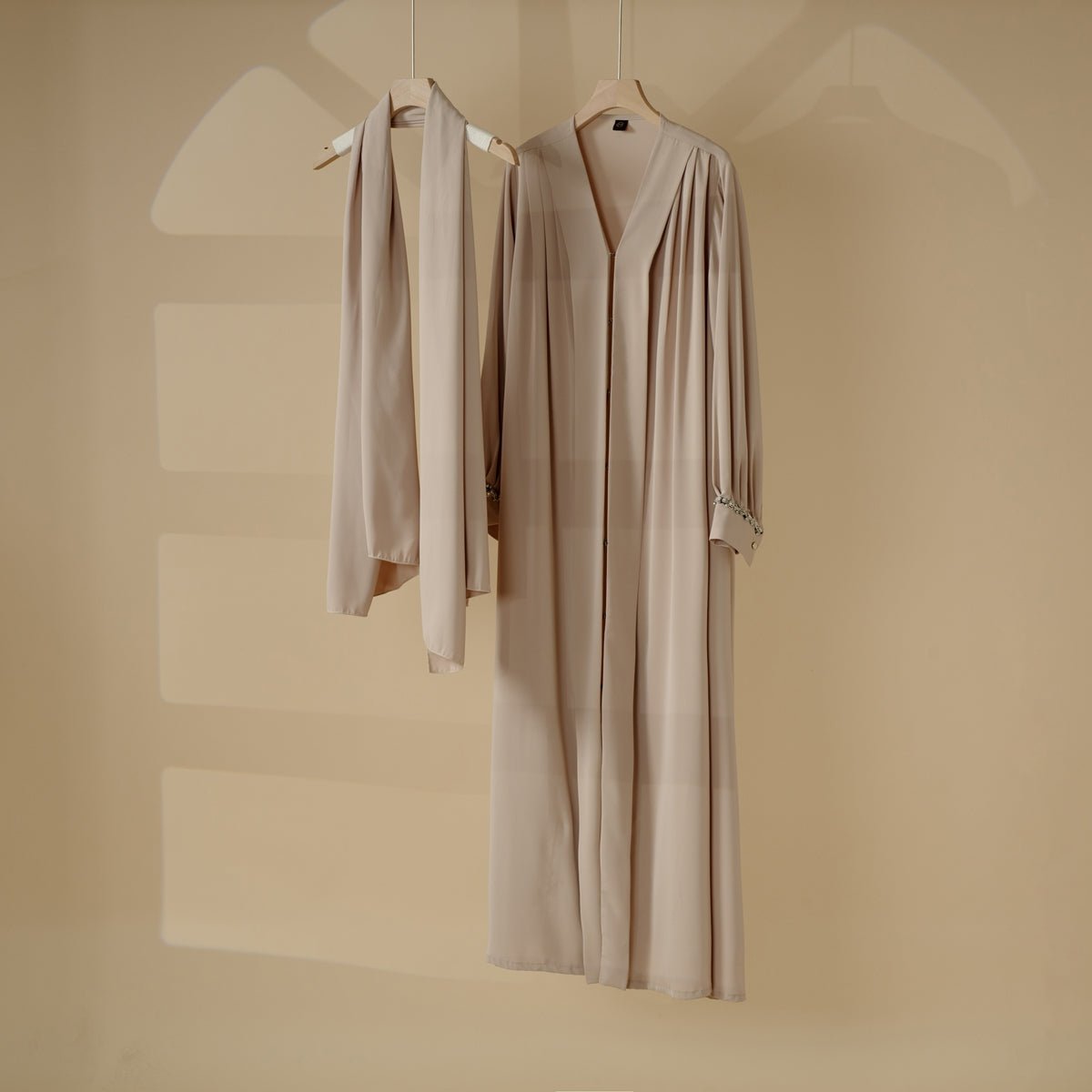 MOA061 Western Style Cardigan Abaya - Mariam's Collection