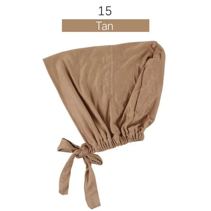 Modal Tie - Back Under Cap | Adjustable Hijab Bonnet(MH200) - Mariam's Collection