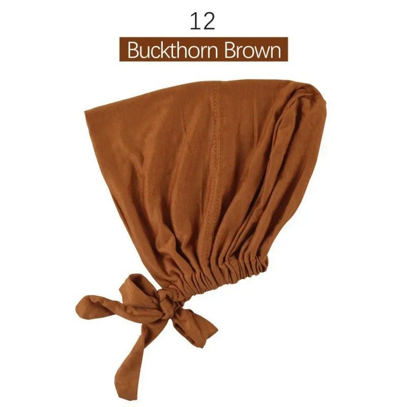 Modal Tie - Back Under Cap | Adjustable Hijab Bonnet(MH200) - Mariam's Collection