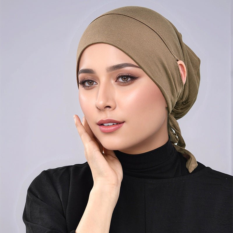 Modal Tie - Back Under Cap with Ear Openings(MH204) - Mariam's Collection