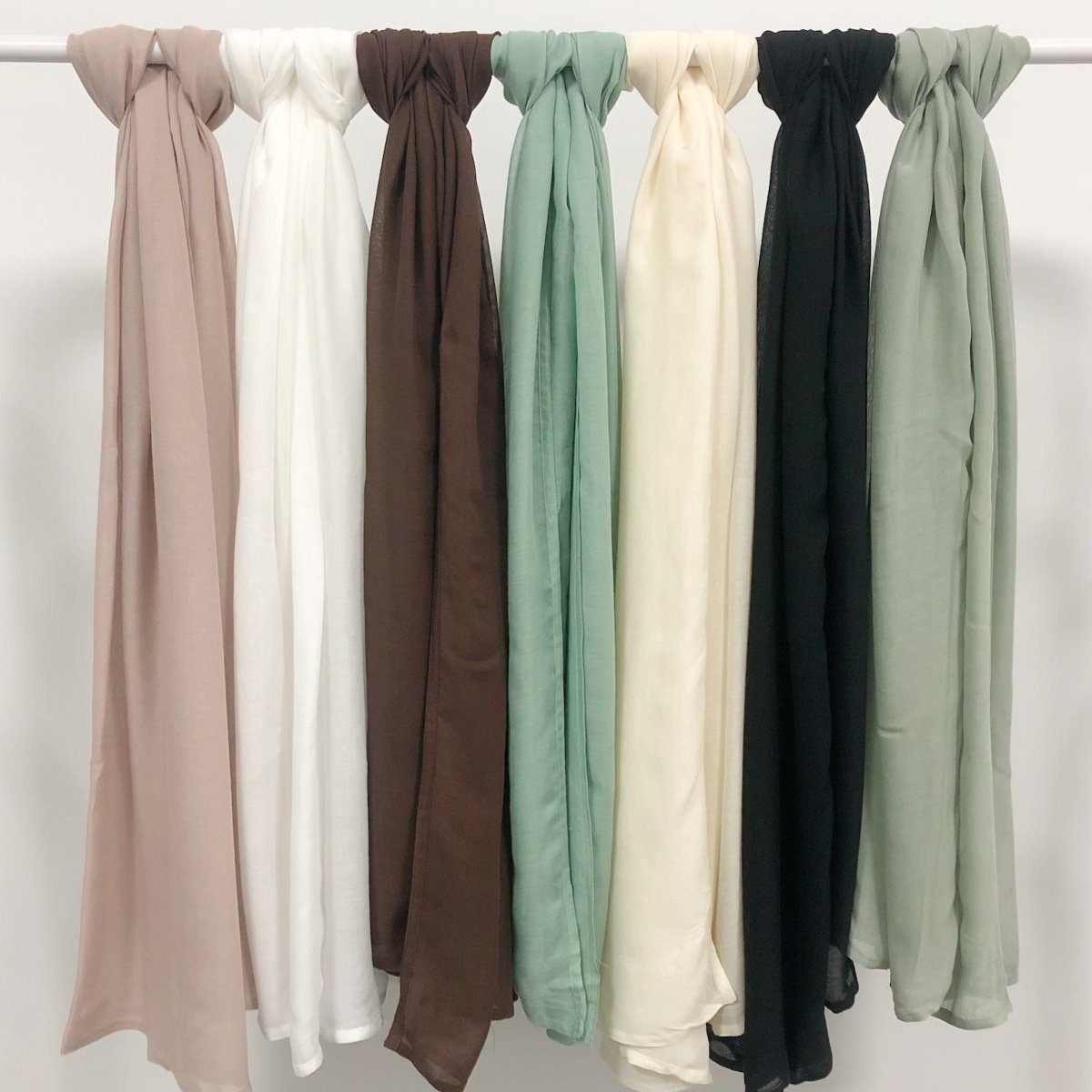 Modesty Pure Color Hijab & Undercap 2 - Piece Set (MH174) - Mariam's Collection