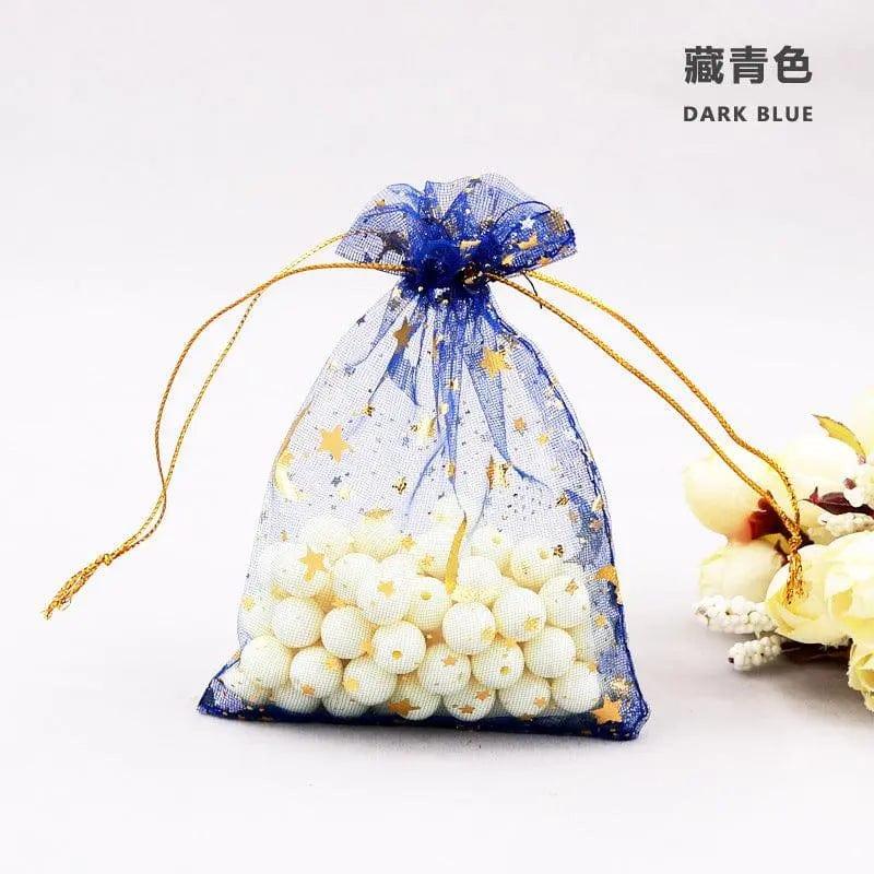 MR010 100 Pcs 3.5*4.7 Inches Moon Star Candy Bags, Ramadan Gift Bags. - Mariam's Collection