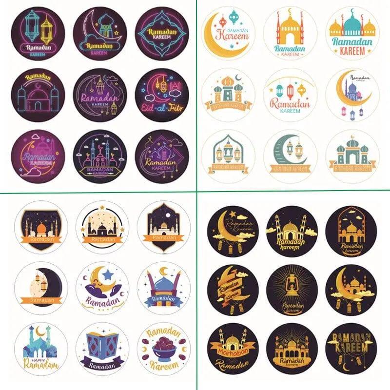 MR014 Ramadan Sticker, 90 Pcs Stickers Eid Mubarak Decoration - Mariam's Collection