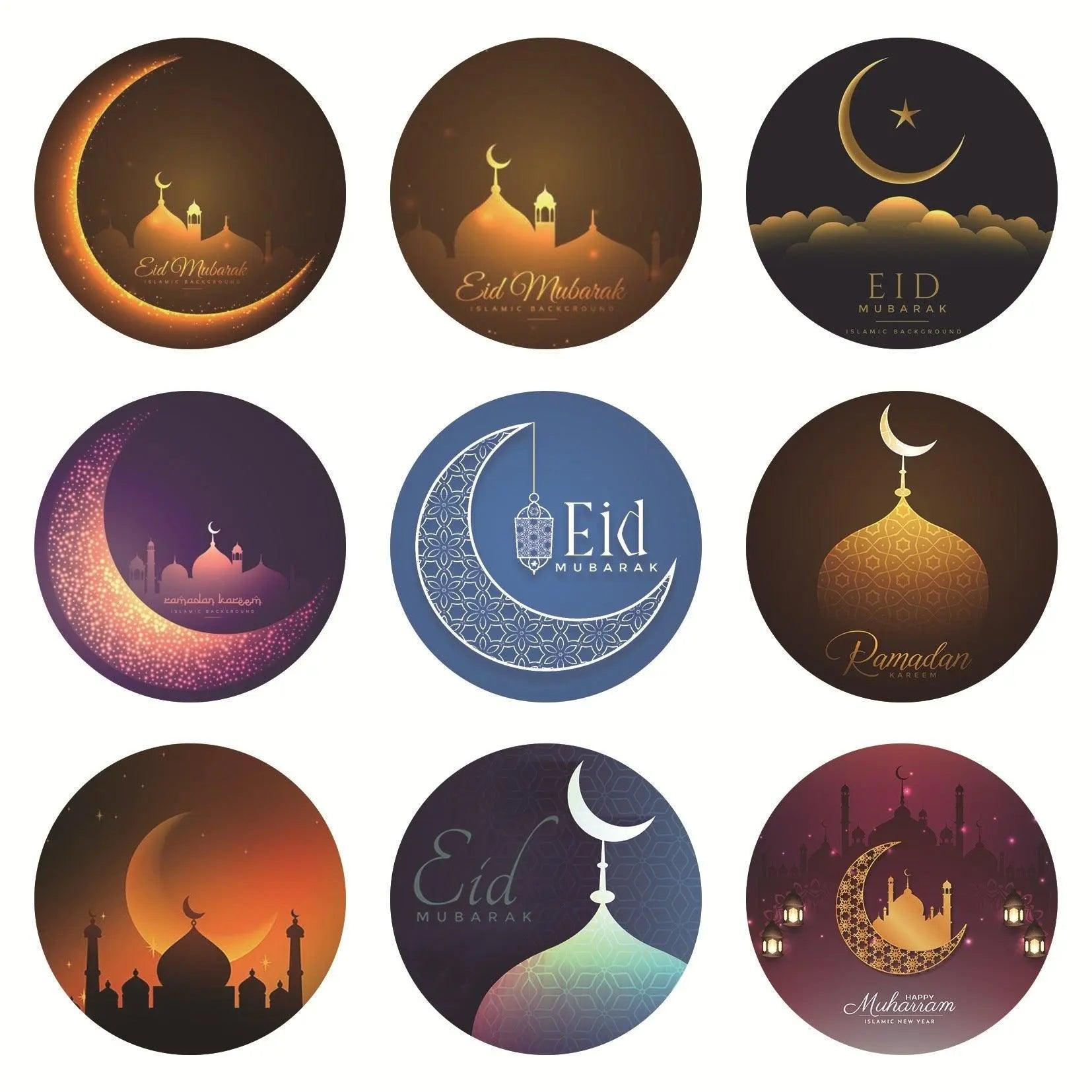 MR014 Ramadan Sticker, 90 Pcs Stickers Eid Mubarak Decoration - Mariam's Collection