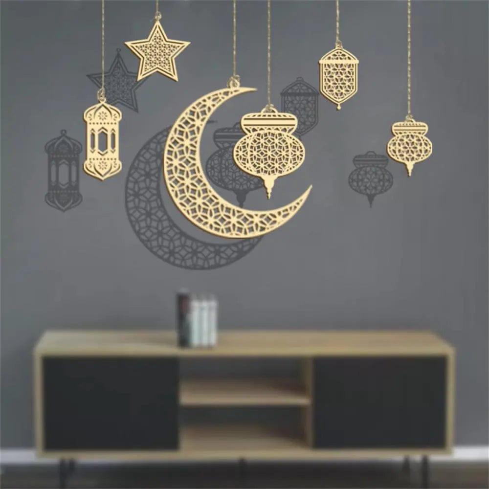 MR020 Wooden Ramadan & Eid Mubarak Decoration - Mariam's Collection