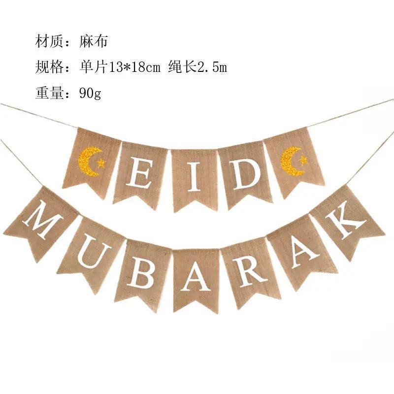 MR026 EID MUBARAK Party Decorative Banner - Mariam's Collection