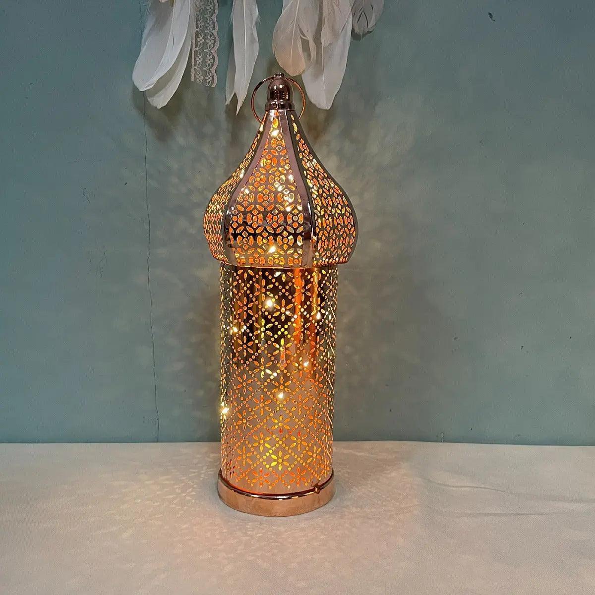 MR028 Ramadan Iron Led Wind Lamp - Mariam's Collection