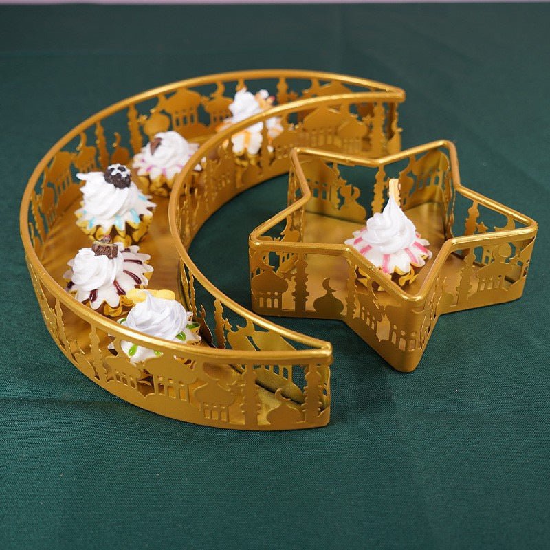 MR029 Ramadan Tray, Iron Festive Moon Tray - Mariam's Collection