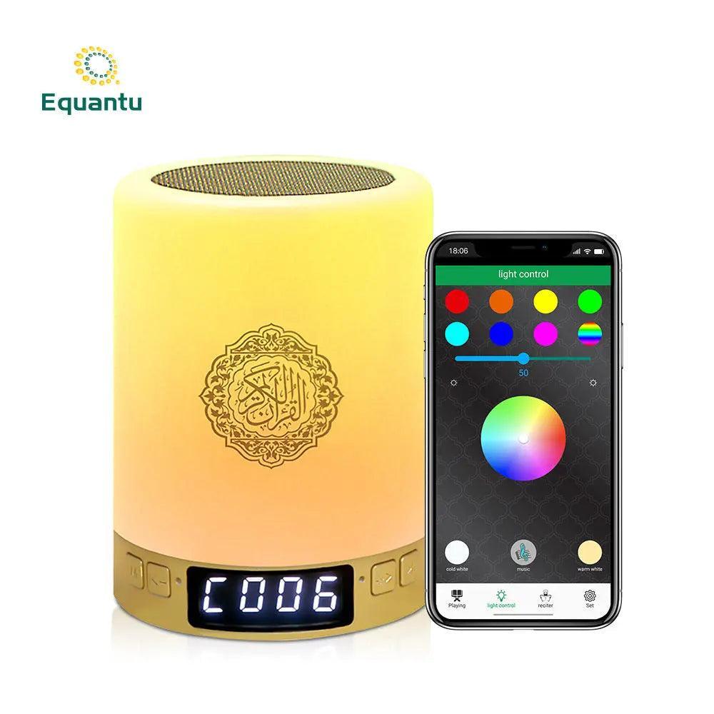 MR031 Bluetooth Quran Speaker Lamp SQ122, Nightlight Smart App Controls Player - Mariam's Collection
