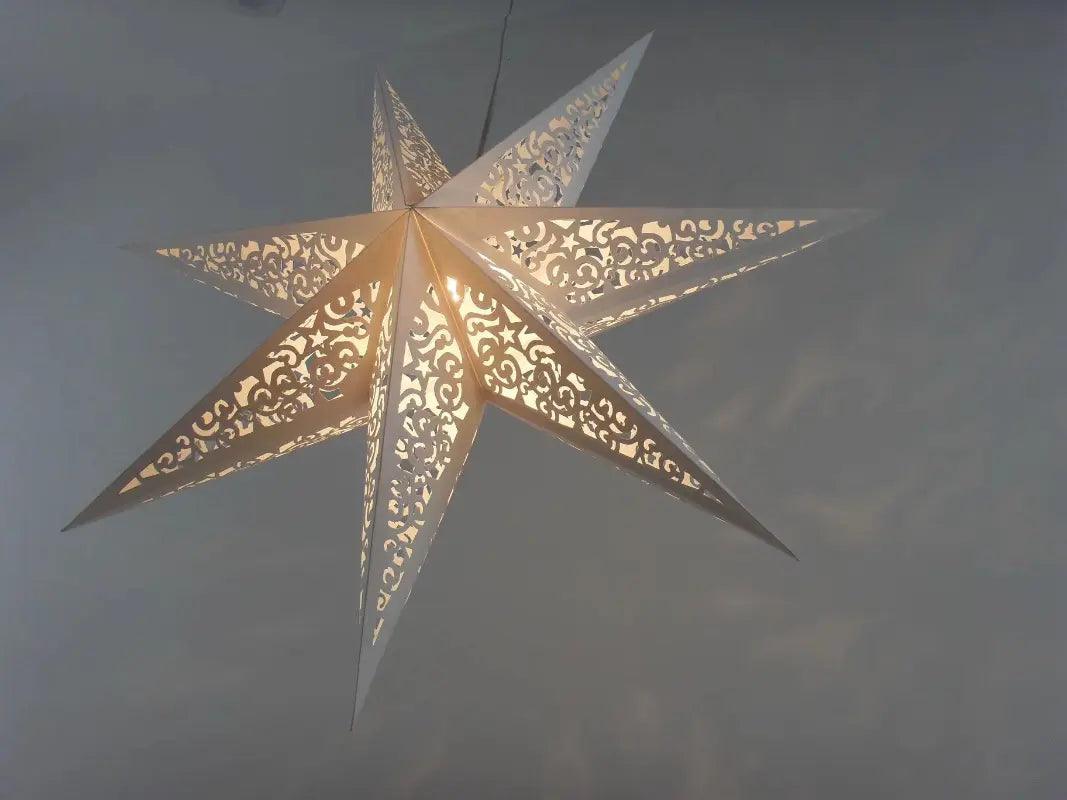 MR035 Hollow Star Hanging, Eid Mubarak Christmas Ramadan Decoration - Mariam's Collection