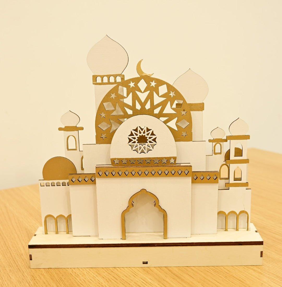 MR059 Wooden LED MASJID Shape Atmosphere Light - Mariam's Collection
