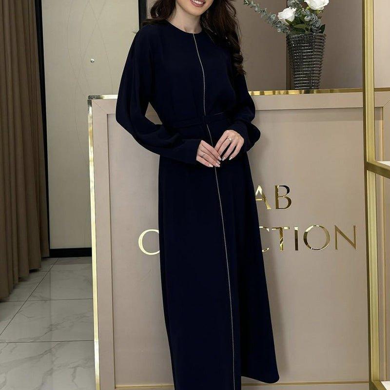 MS030 Slim Elegant Long Dress - Mariam's Collection