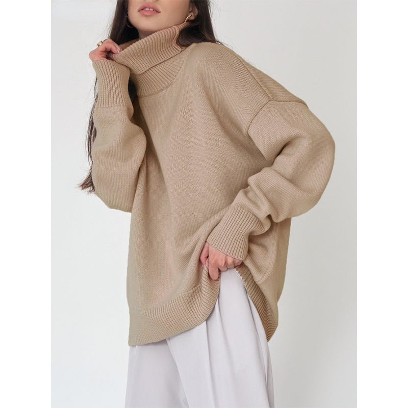 MS055 Classic Versatile Turtleneck Pullover Sweater - Mariam's Collection