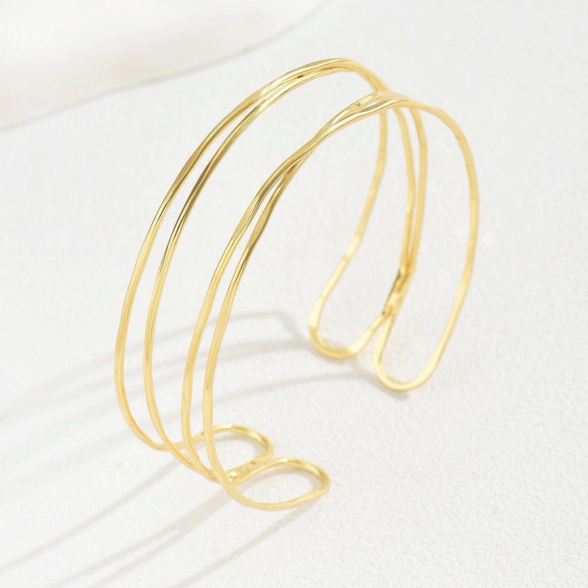 Multi - Layer Geometric Arm Cuff Bracelet (MAC410) - Mariam's Collection
