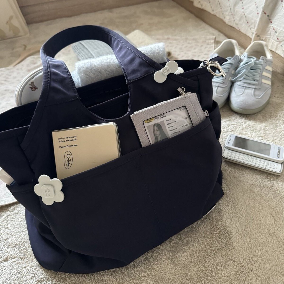 Multi-Pocket School & Work Tote Bag（MAC463） - Mariam's Collection
