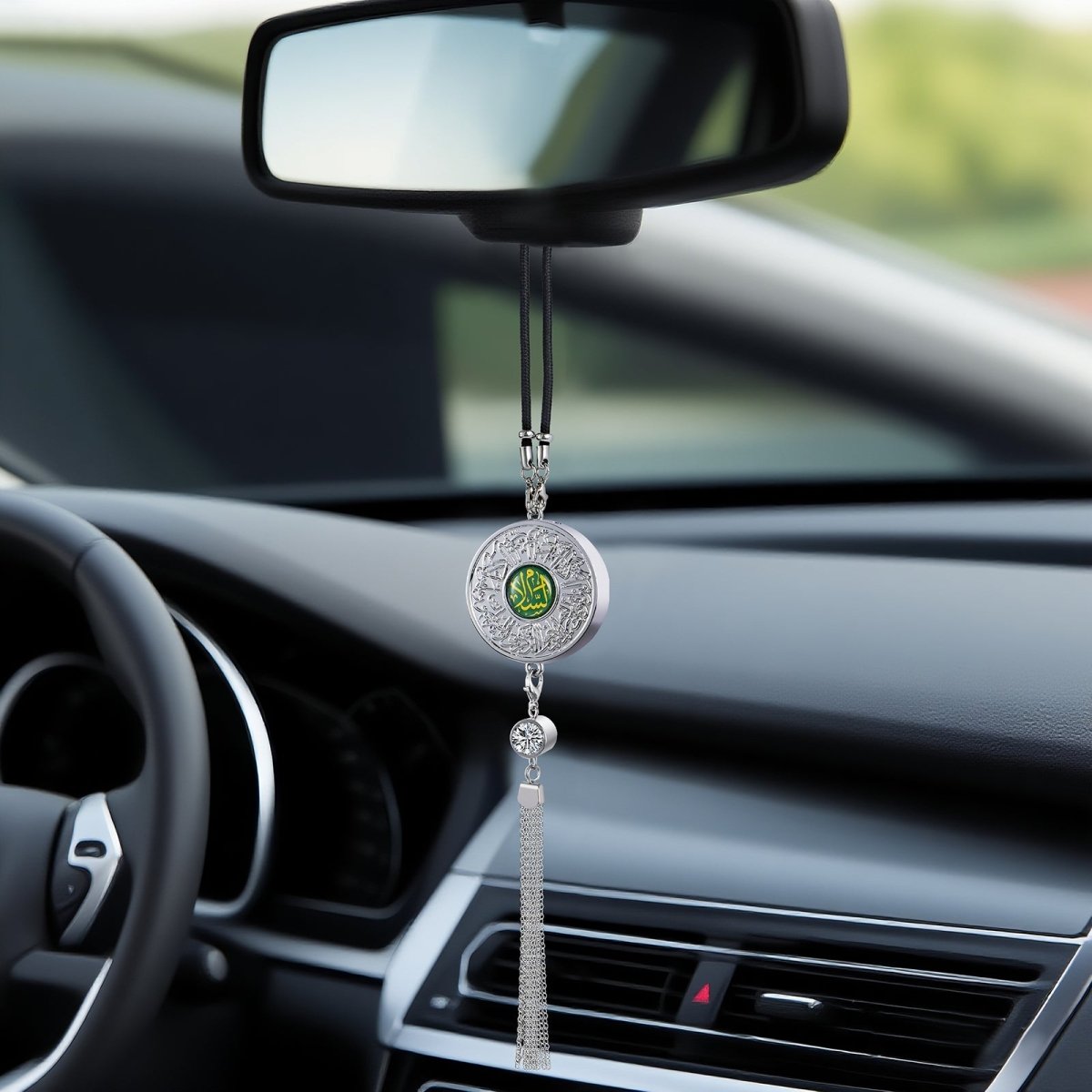 Muslim Car Accessories: Alloy Islamic Hanging Ornaments with Perfume Diffuser （MAC238） - Mariam's Collection