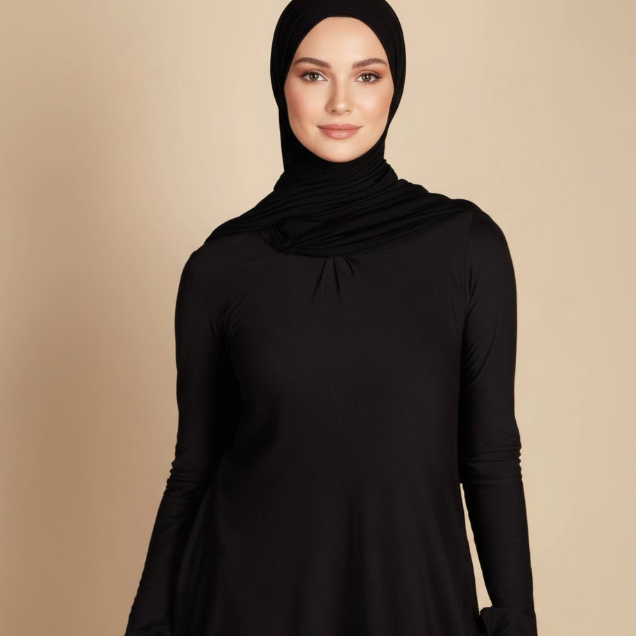 Natural Stretch Premium Lenzing™ Modal A - Line Dress (MA357) - Mariam's Collection