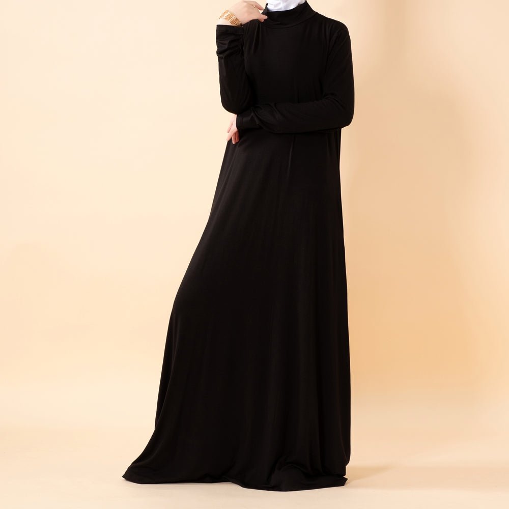 Natural Stretch Premium Lenzing™ Modal A - Line Dress (MA357) - Mariam's Collection