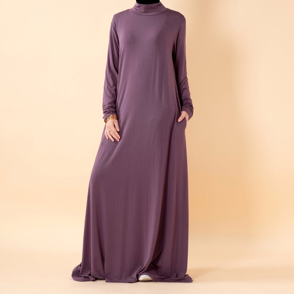 Natural Stretch Premium Lenzing™ Modal A - Line Dress (MA357) - Mariam's Collection