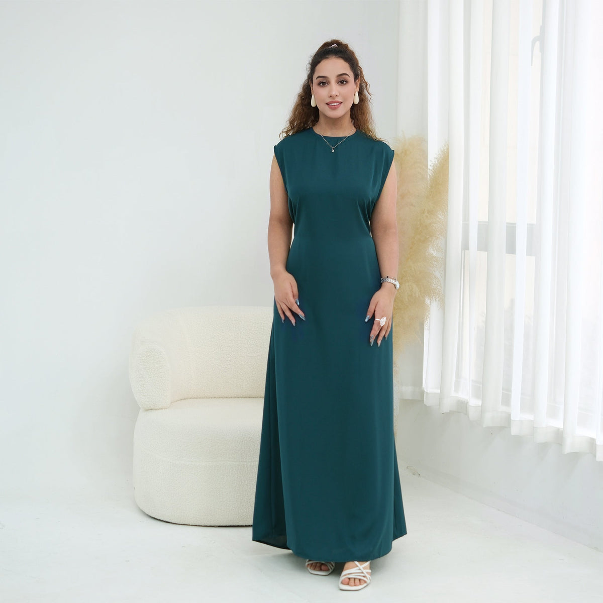 Nida Open Abaya & Hijab Set(MOA344) - Mariam's Collection