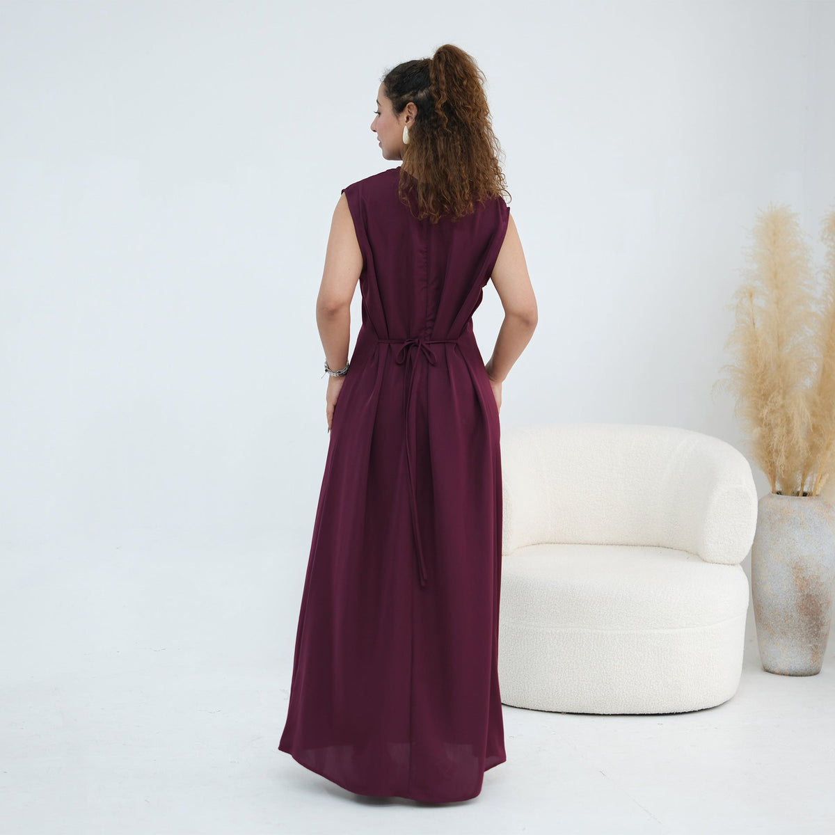 Nida Open Abaya & Hijab Set(MOA344) - Mariam's Collection