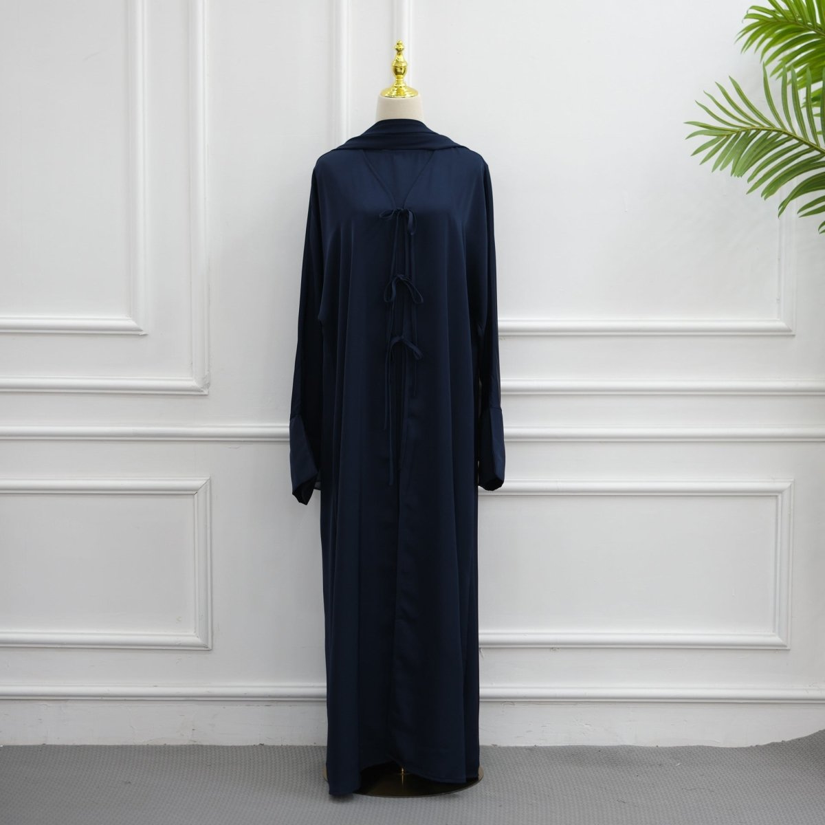 Nida Three-Piece Open Abaya Set(MOA340) - Mariam's Collection