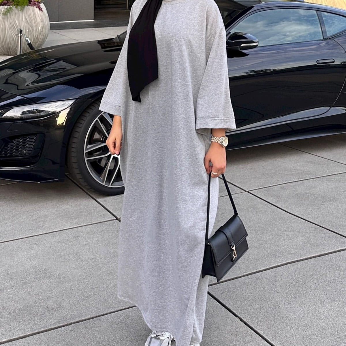 Oversized Casual Maxi Dress Abaya(MA281) - Mariam's Collection