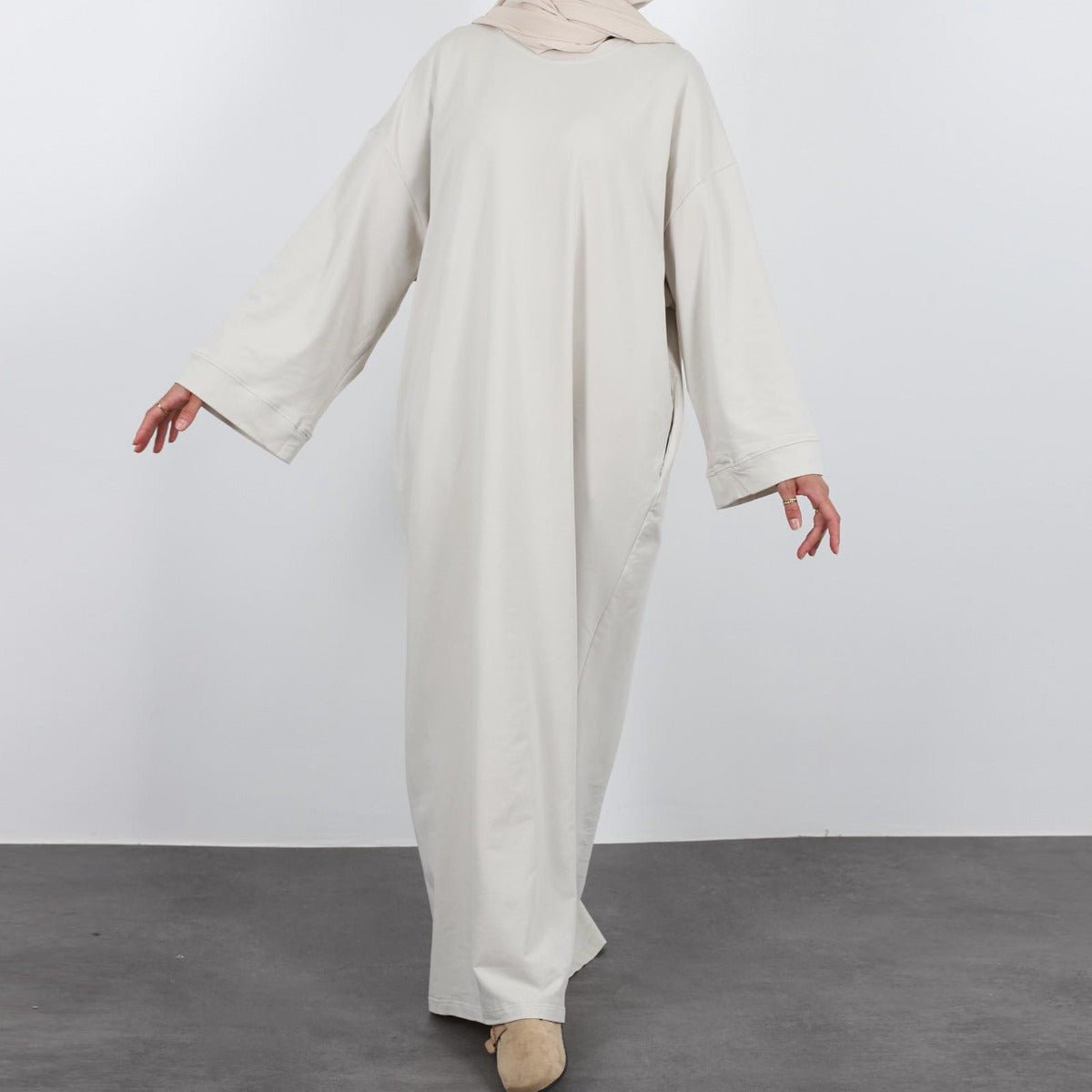 Oversized Casual Maxi Dress Abaya(MA281) - Mariam's Collection