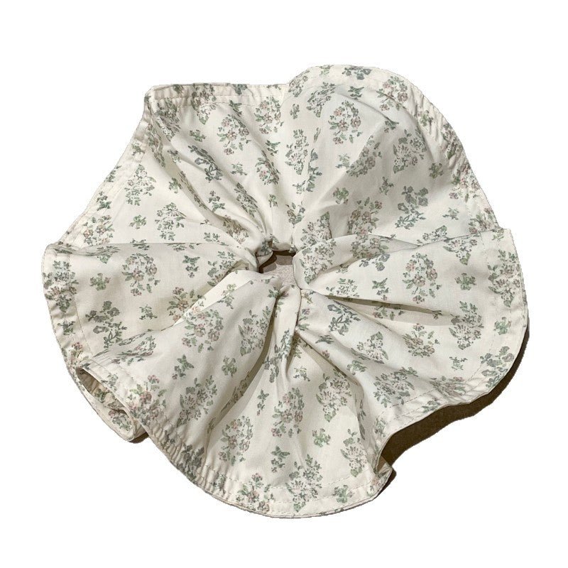 Oversized Floral Scrunchie Hair Tie（MAC453） - Mariam's Collection