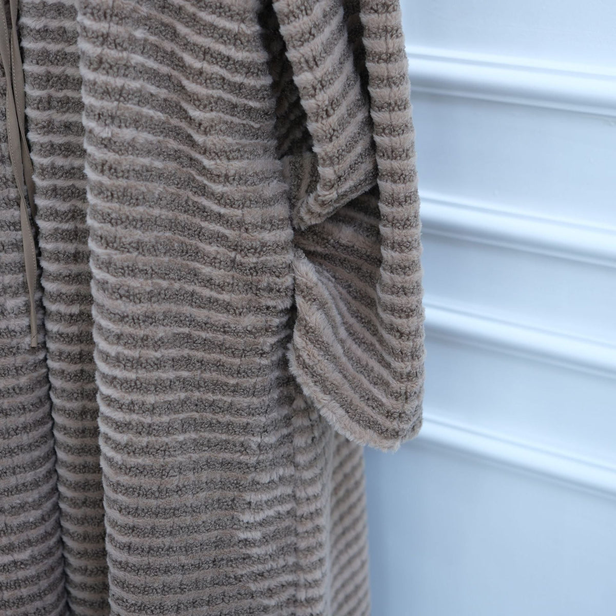 Oversized Fuzzy Knit Maxi Cardigan(MOA350) - Mariam's Collection