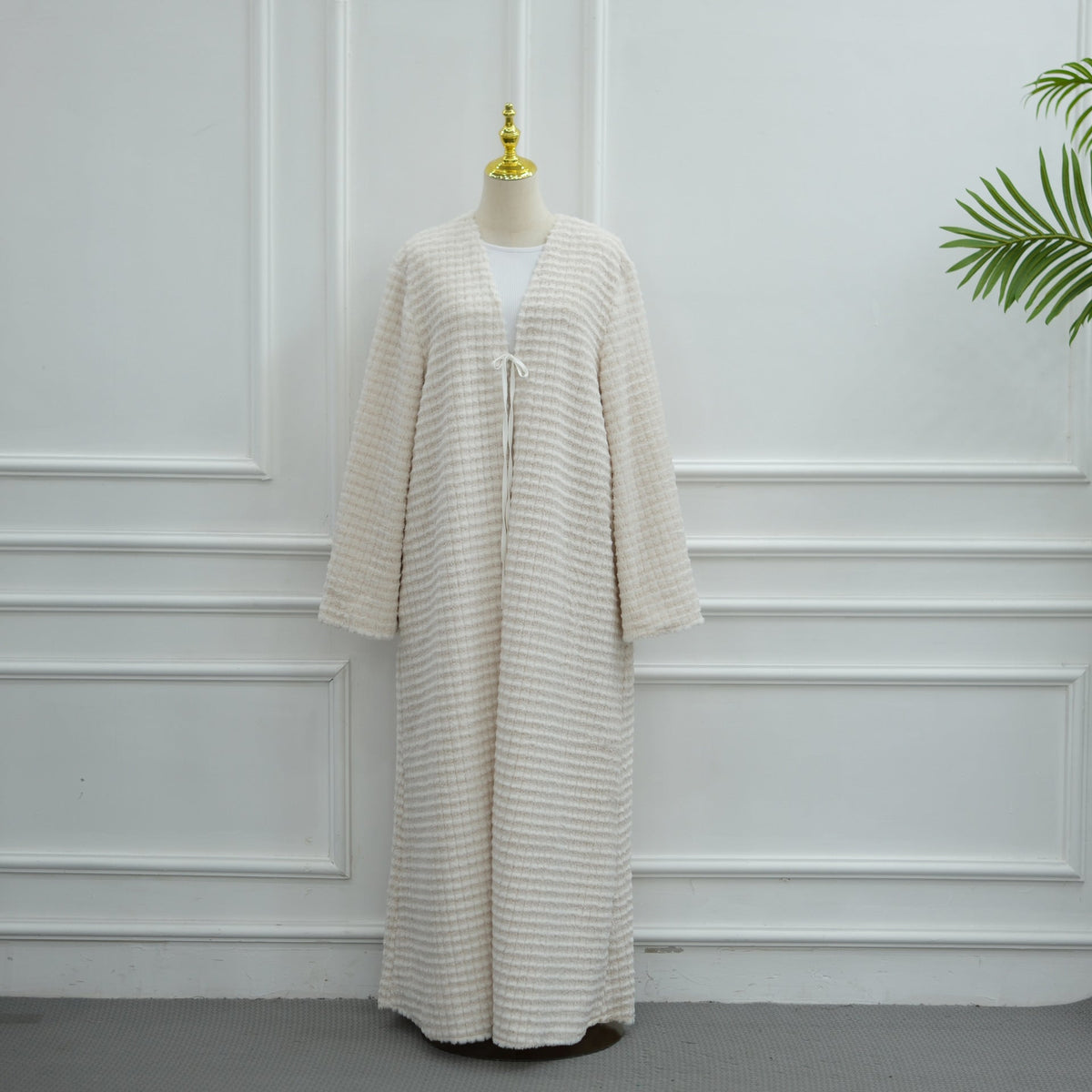 Oversized Fuzzy Knit Maxi Cardigan(MOA350) - Mariam's Collection
