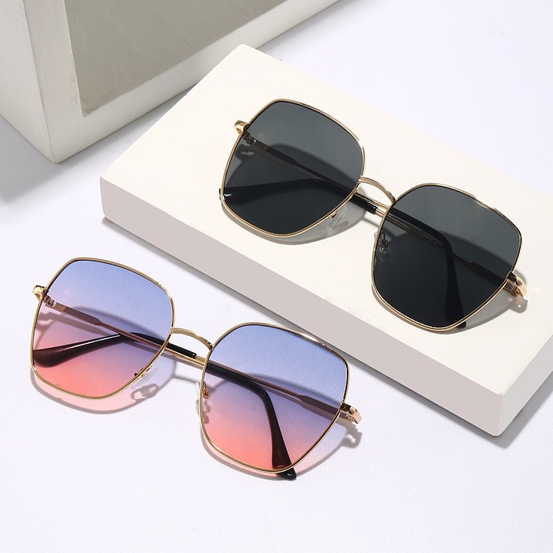 Oversized Gradient Sunglasses for Women – Face - Slimming Fashion Statement (MAC263) - Mariam's Collection