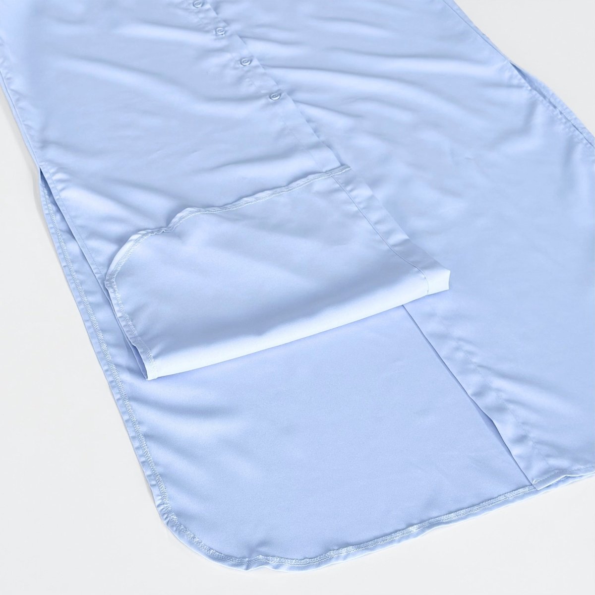 Oversized Shirt Dress with Side Slits(MS332) - Mariam's Collection